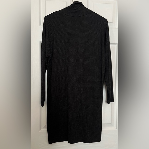 Isle by Melis Kozan Black Turtleneck Stretch Knit Dress Blk Heather Charcoal XS - Picture 11 of 11